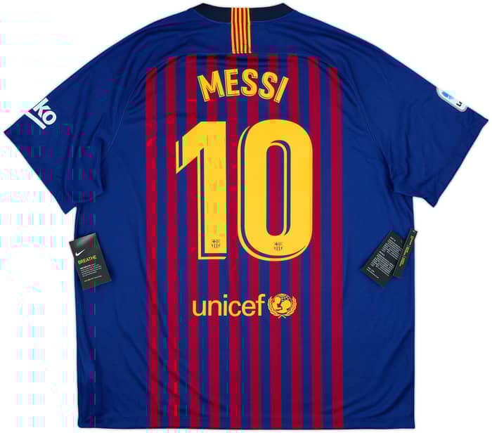 2018-19 Barcelona Home Shirt Messi #10 (XXL)