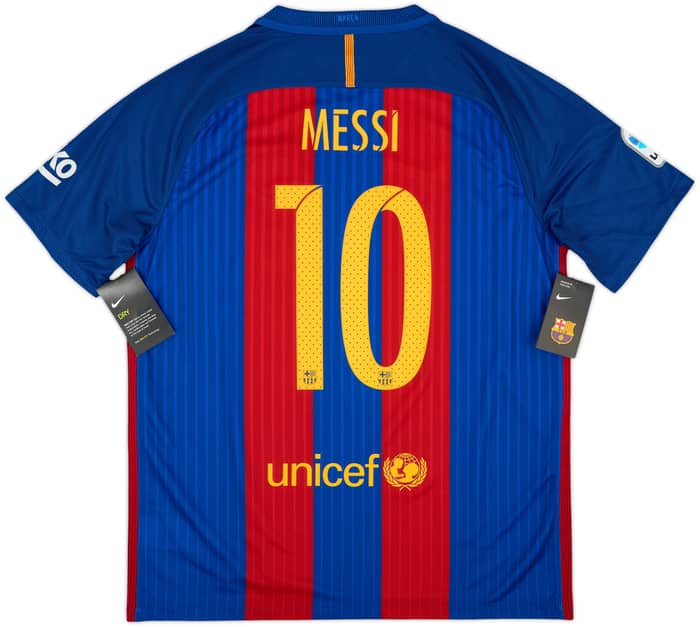 2016-17 Barcelona Home Shirt Messi #10 (L)