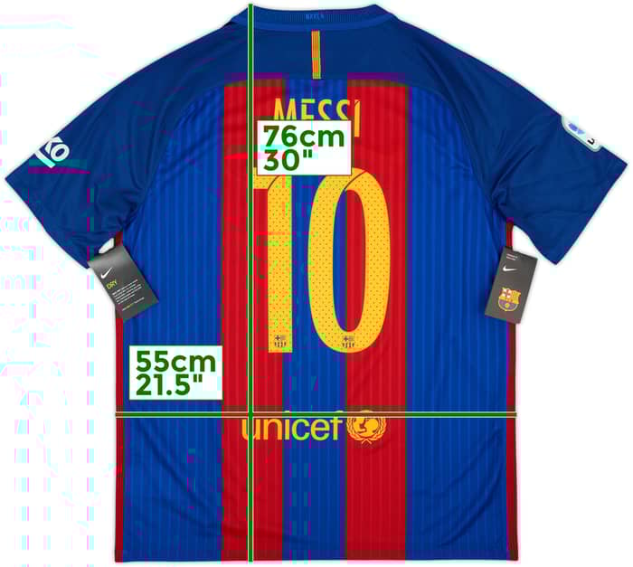 2016-17 Barcelona Home Shirt Messi #10 (L)
