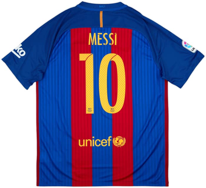 2016-17 Barcelona Home Shirt Messi #10 (L)