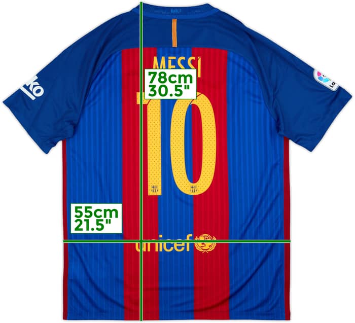 2016-17 Barcelona Home Shirt Messi #10 (L)