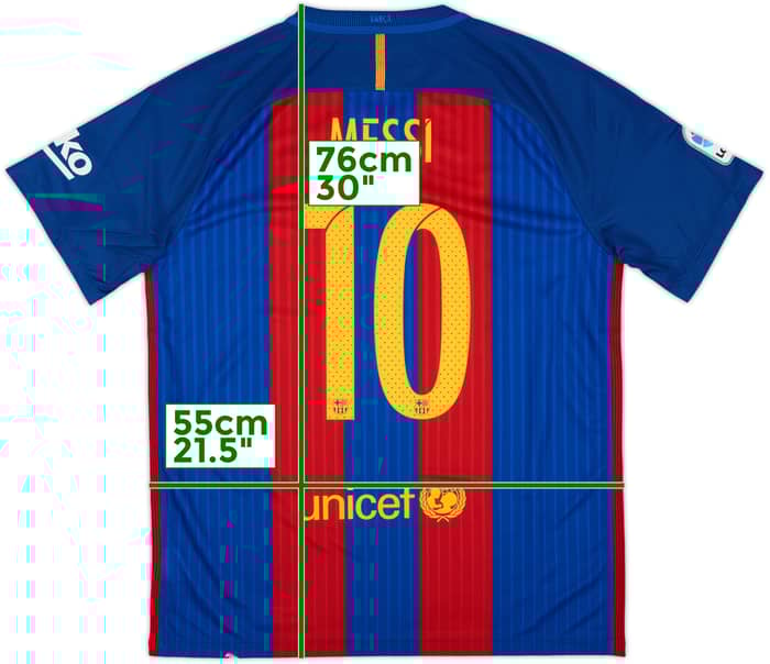 2016-17 Barcelona Home Shirt Messi #10 (L)