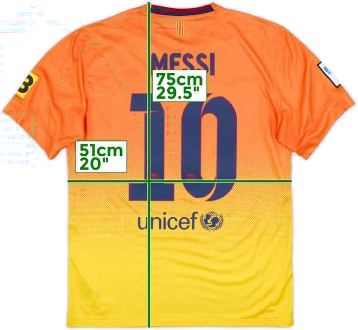 2012-13 Barcelona Away Shirt Messi #10 (M)