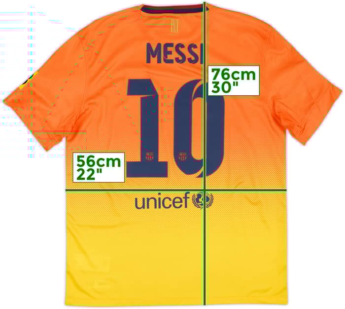 2012-13 Barcelona Away Shirt Messi #10 (L)