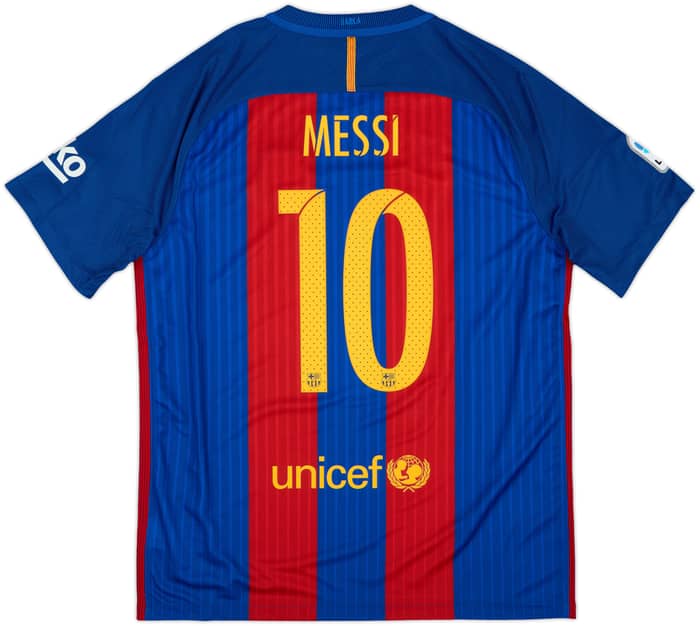 2016-17 Barcelona Home Shirt Messi #10 (L)