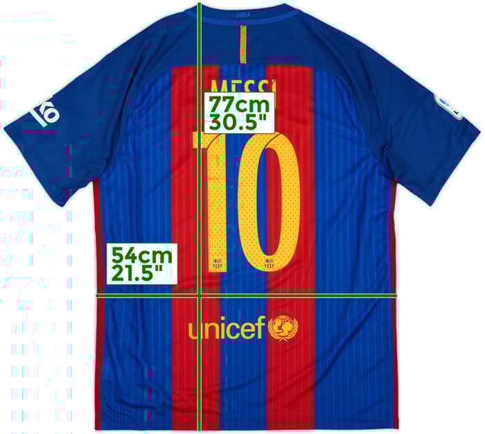 2016-17 Barcelona Home Shirt Messi #10 (L)