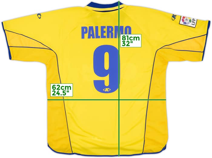 2001-03 Villarreal Home Shirt Palermo #9 (XL)