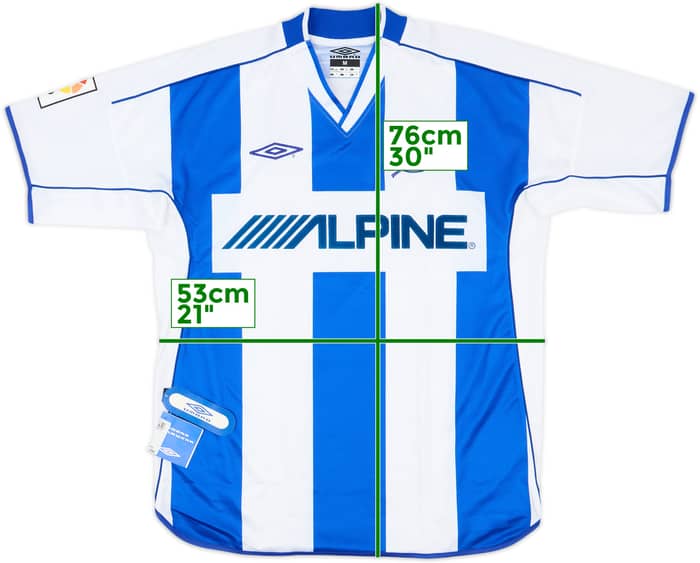 2002-03 Alaves Home Shirt (M)