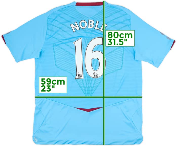 2008-09 West Ham Away Shirt Noble #16 (XL)