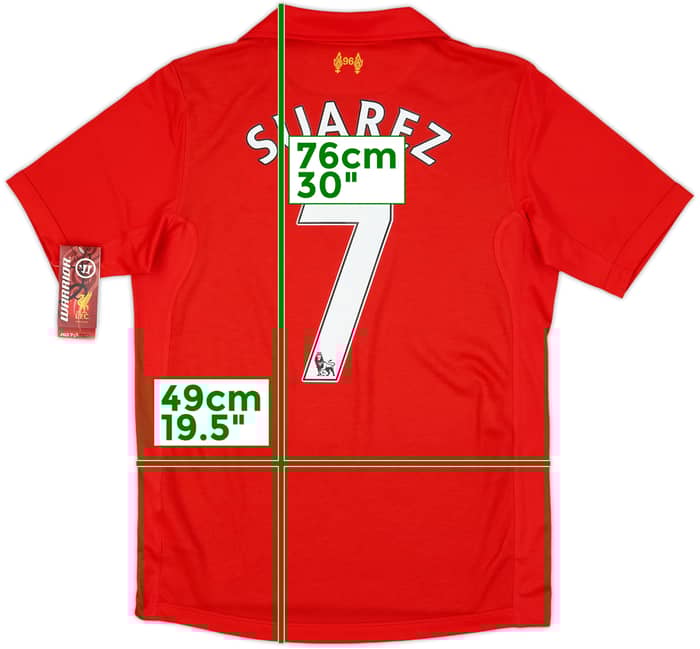 2012-13 Liverpool Home Shirt Suarez #7 (S)