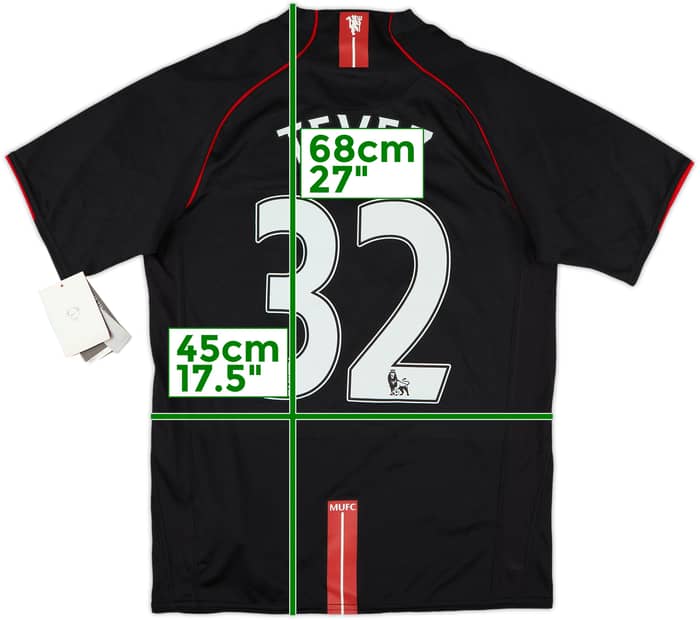 2007-08 Manchester United Away Shirt Tevez #32 (XL.Boys)