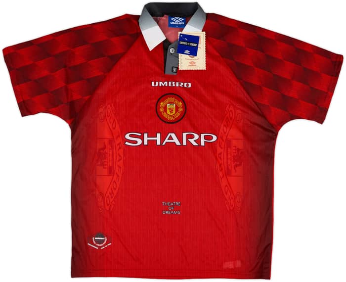 1996-98 Manchester United Home Shirt Thornley (XL)