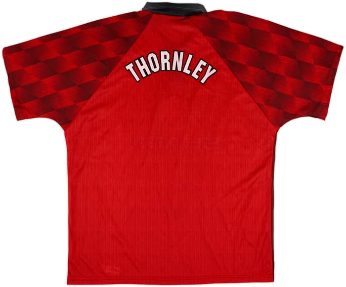 1996-98 Manchester United Home Shirt Thornley (XL)