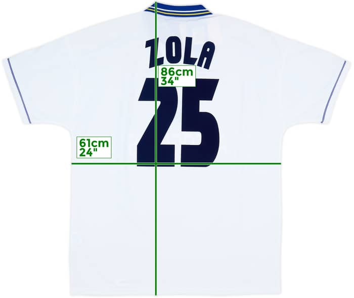 1998-00 Chelsea Away Shirt Zola #25 (XL)