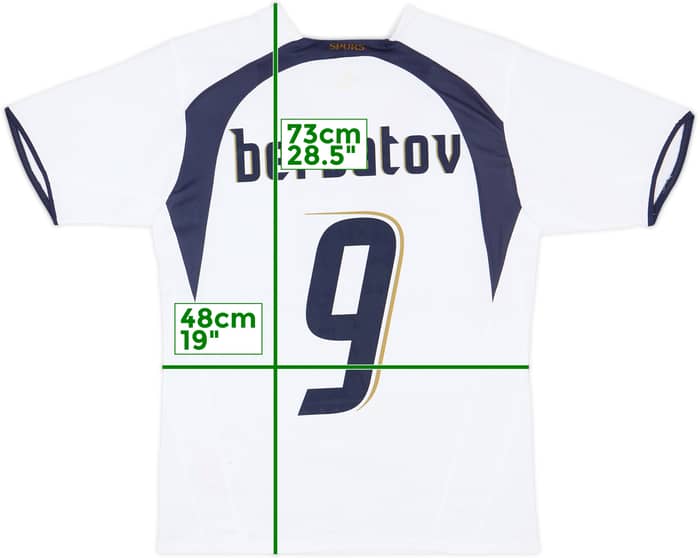 2006-07 Tottenham Home Shirt Berbatov #9 (S)