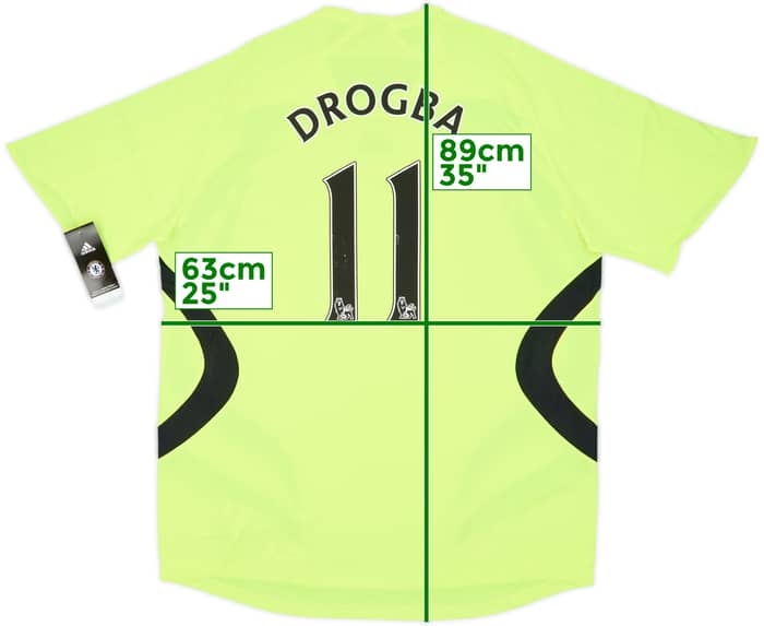 2007-08 Chelsea Away Shirt Drogba #11 (XL)