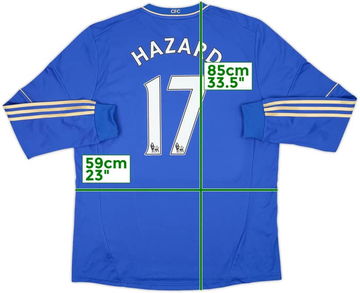 2012-13 Chelsea Home L/S Shirt Hazard #17 (XL)