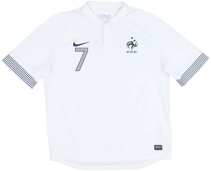2012-13 France Away Shirt Ribery #7 - 6/10 - (XL)