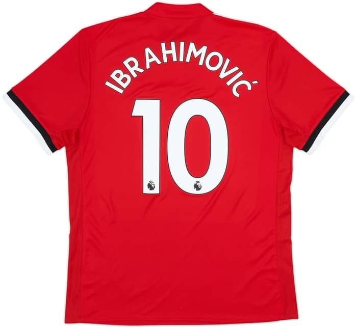 2017-18 Manchester United Home Shirt Ibrahimovic #10 (L)