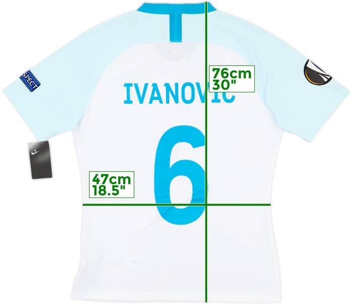 2018-19 Zenit St. Petersburg Authentic Away Shirt Ivanovic #6 (L)