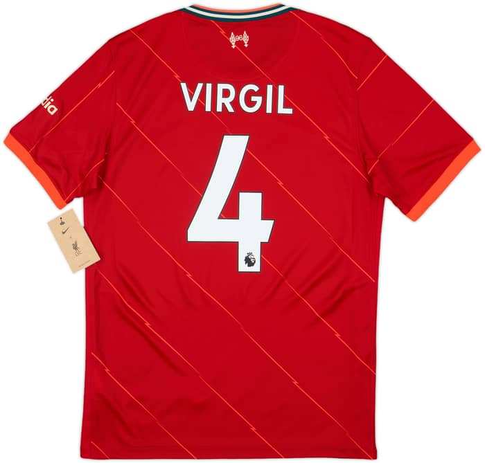 2021-22 Liverpool Home Shirt Virgil #4 (M)