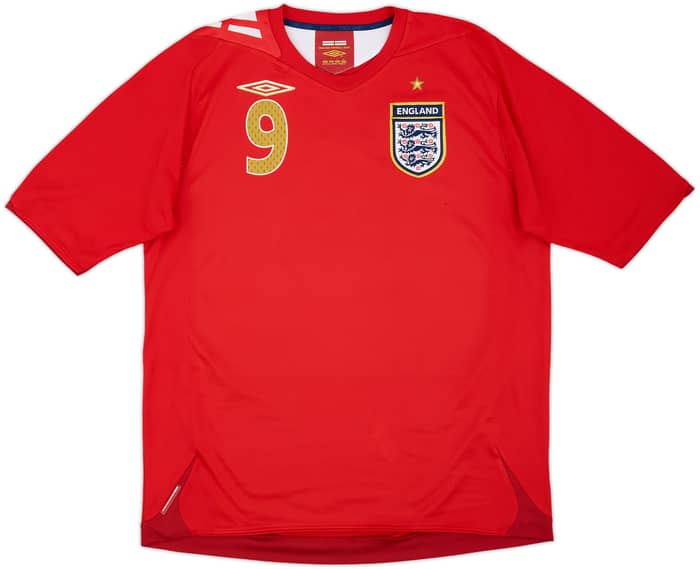2006-08 England Away Shirt Rooney #9 - 6/10 - (L)