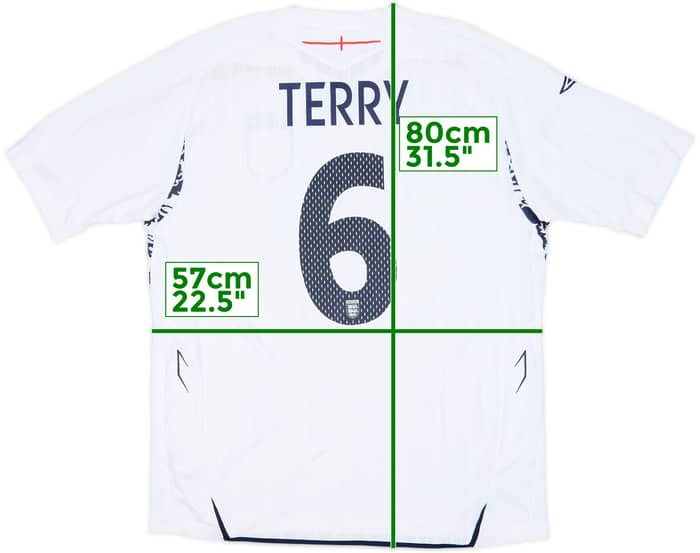 2007-09 England Home Shirt Terry #6 - 10/10 - (XL)