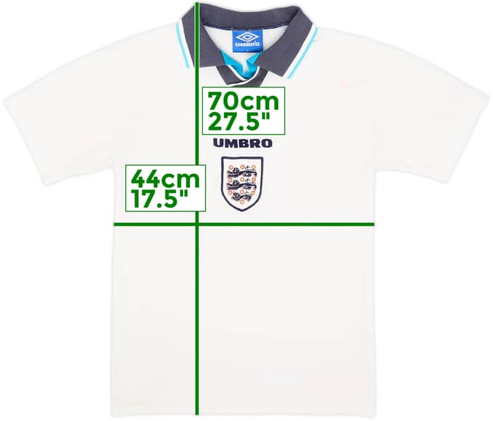 1995-97 England Home Shirt - 5/10 - (S)