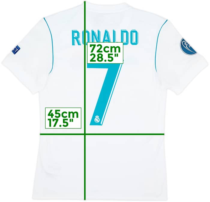2017-18 Real Madrid Home Shirt Ronaldo #7 (S)