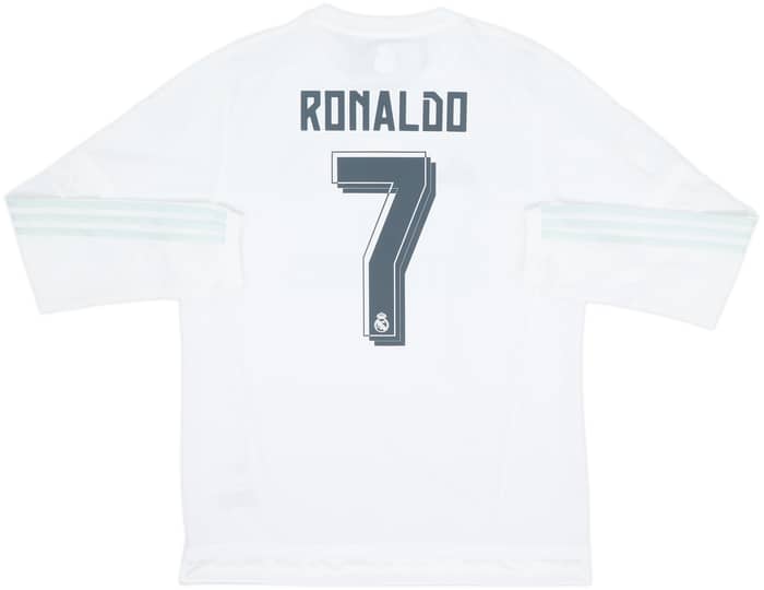 2015-16 Real Madrid Home L/S Shirt Ronaldo #7 (L)