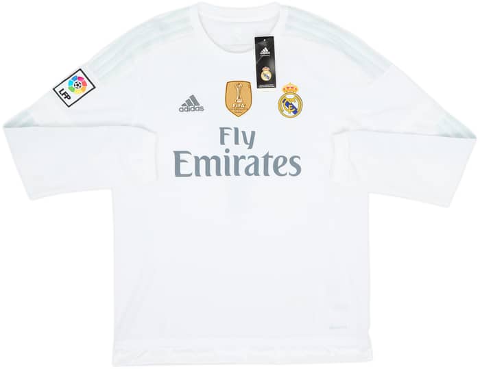 2015-16 Real Madrid Home L/S Shirt Ronaldo #7 (L)