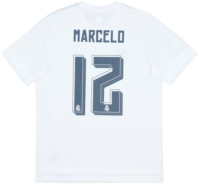 2015-16 Real Madrid Home Shirt Marcelo #12 (L)