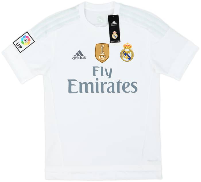 2015-16 Real Madrid Home Shirt Sergio Ramos #4 (XS)