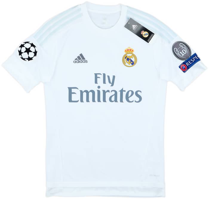 2015-16 Real Madrid Home Shirt James #10 (XS)