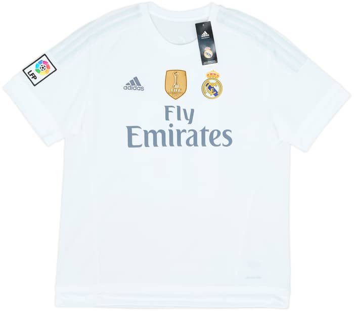 2015-16 Real Madrid Home Shirt James #10 - (XL)