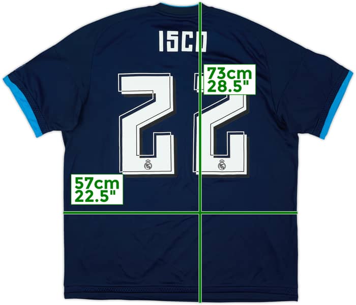 2015-16 Real Madrid Third Shirt Isco #22 (L)