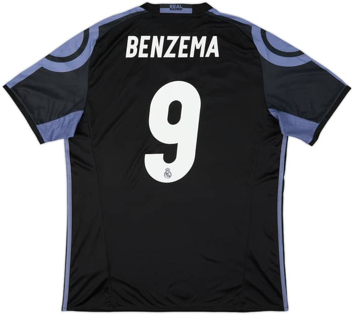 2016-17 Real Madrid Third Shirt Benzema #9 (L)