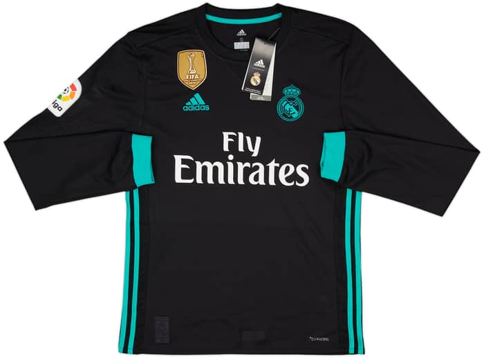 2017-18 Real Madrid Away L/S Shirt Ronaldo #7 (S)