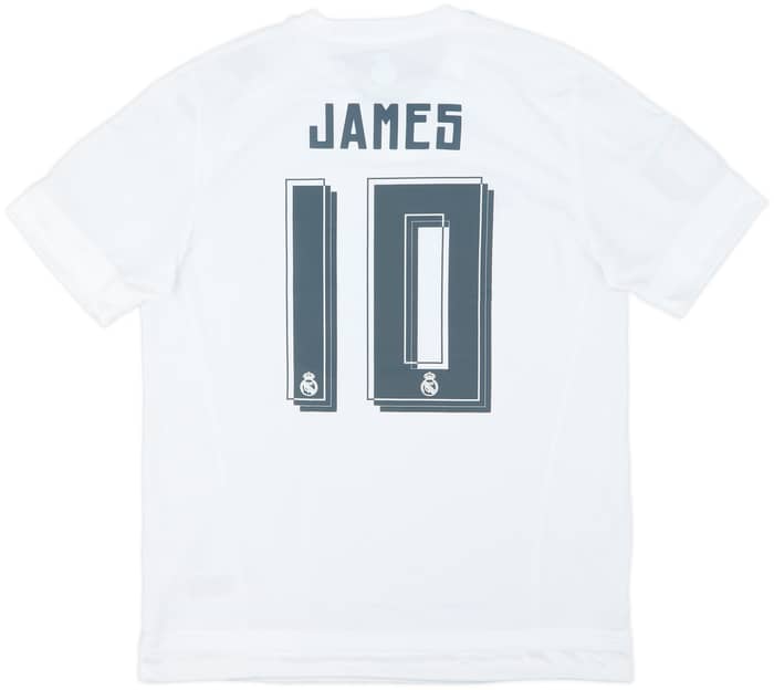 2015-16 Real Madrid Home Shirt James #10 (L)