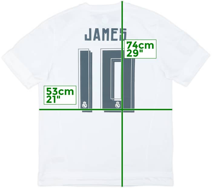 2015-16 Real Madrid Home Shirt James #10 (L)