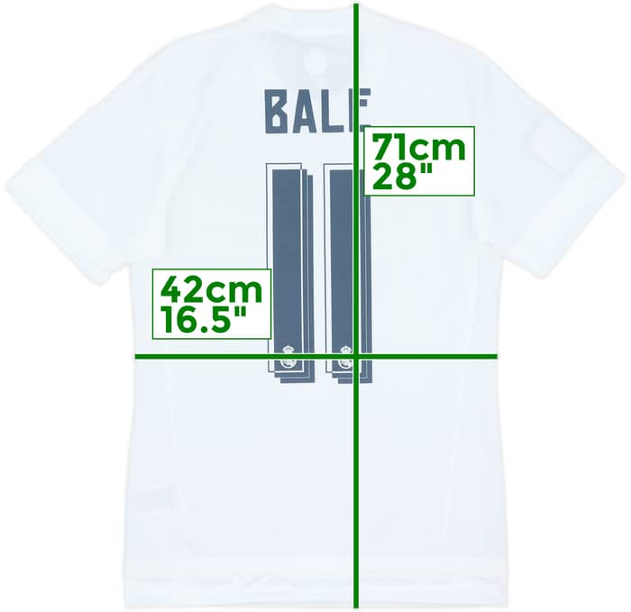 2015-16 Real Madrid Home Shirt Bale #11 (XS)