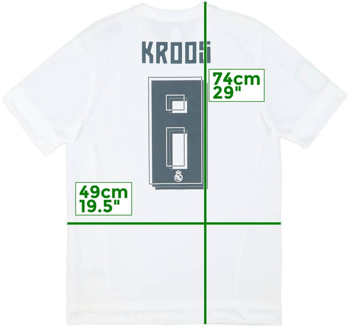 2015-16 Real Madrid Home Shirt Kroos #8 (M)