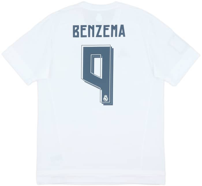 2015-16 Real Madrid Home Shirt Benzema #9 (L)