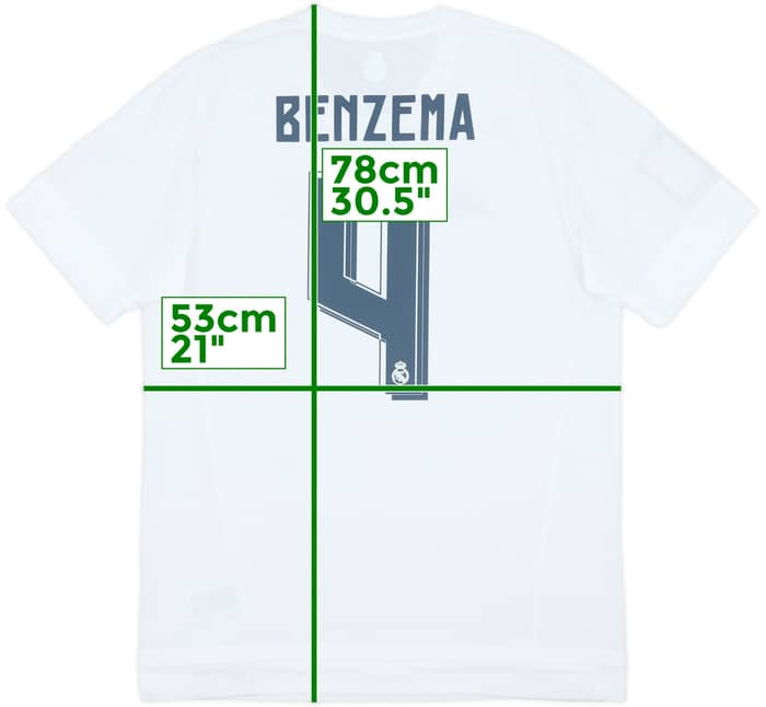 2015-16 Real Madrid Home Shirt Benzema #9 (L)
