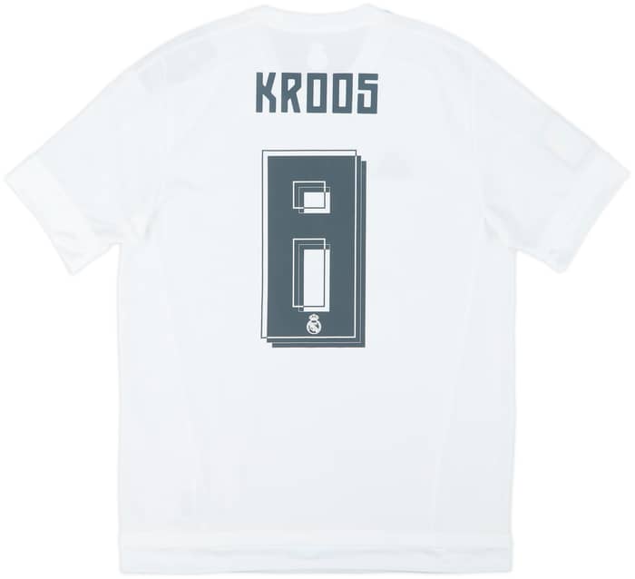 2015-16 Real Madrid Home Shirt Kroos #8 (M)