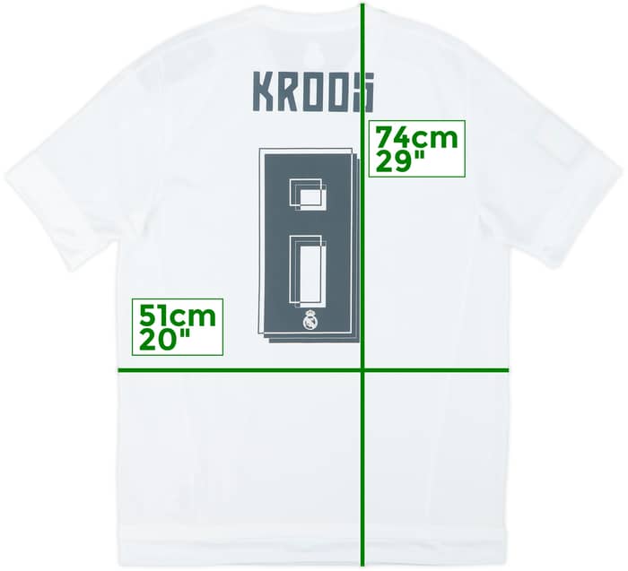 2015-16 Real Madrid Home Shirt Kroos #8 (M)