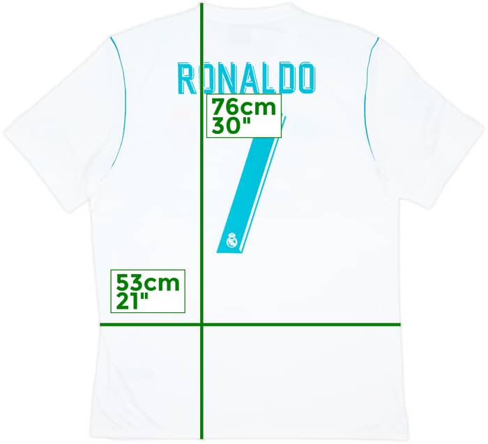 2017-18 Real Madrid Home Shirt Ronaldo #7 (L)