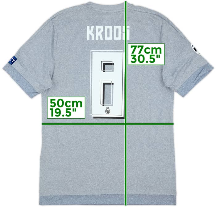 2015-16 Real Madrid Away Shirt Kroos #8 (L)