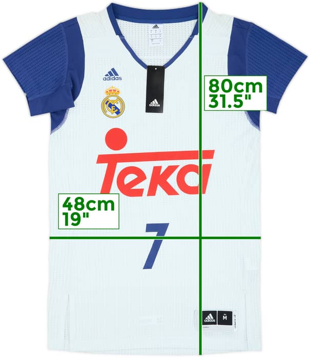 2016-17 Real Madrid Baloncesto Doncic #7 adidas Alternate Jersey (M)