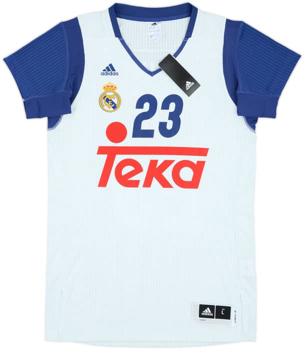 2016-17 Real Madrid Baloncesto Llull #23 adidas Alternate Jersey (L)